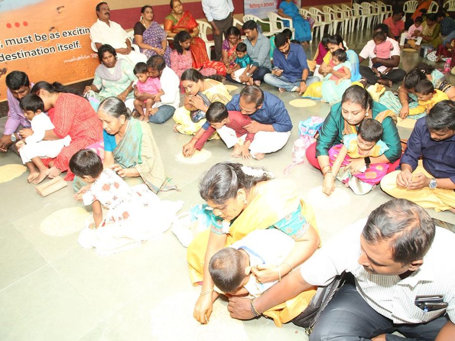 Aksharabhyasam at GRT Mahalakshmi Vidyalaya (1)